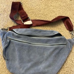 Free people canyon suede sling crossbody